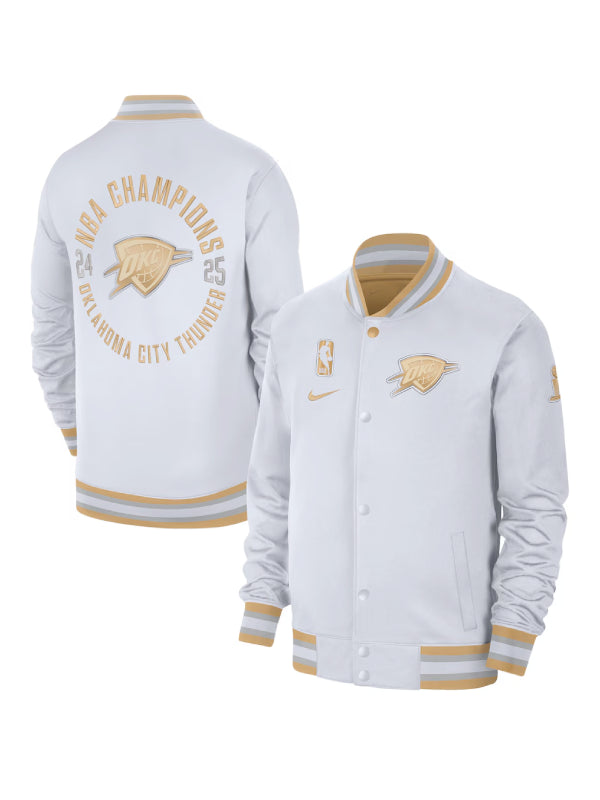 Oklahoma City Thunder Nike 2025 Champions Ring Banner Raising Ceremony Jacket