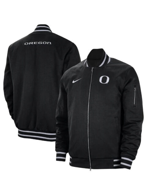 Oregon Ducks Nike Bomber Jacket Black