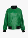 Oversized Green Bomber Jacket