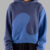 Oversized ERL Swirl Hoodie Blue