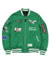 Philadelphia Eagles New Era x Alpha Industries MA-1 Bomber Jacket Green