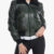 Pilot Green Sheepskin Collar Jacket