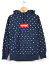 Polka Dot Supreme Hoodie Blue