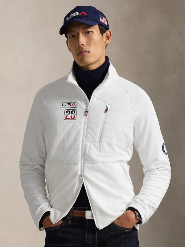 Polo Ralph Lauren Team USA 2026 Winter Olympics Hybrid Jacket White