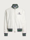 Polo Ralph Lauren US Open Linen Bomber Jacket White