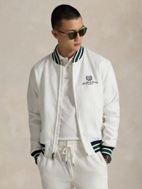 Polo Ralph Lauren US Open White Bomber Jacket