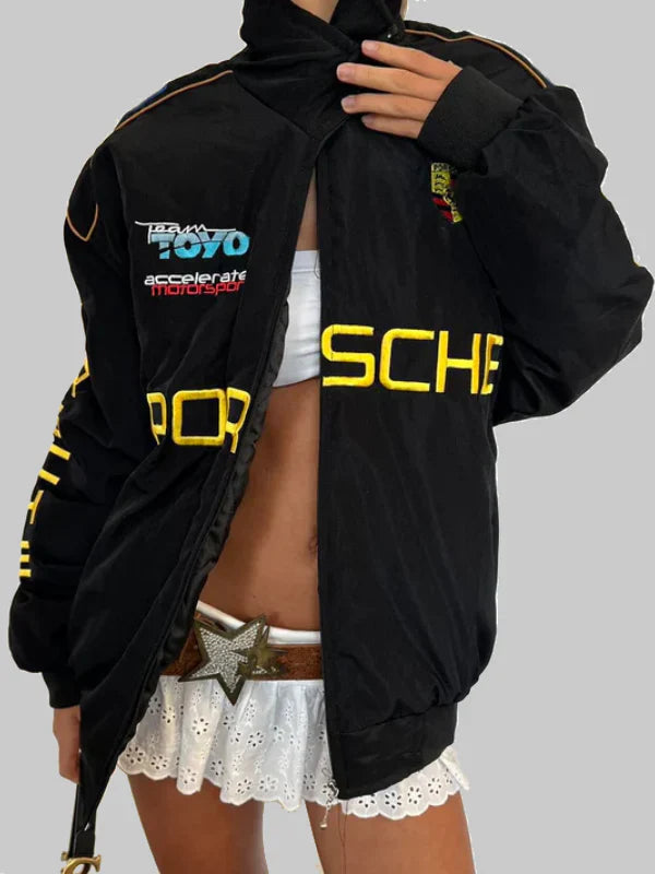Porsche Racing Vintage F1 Jacket Black