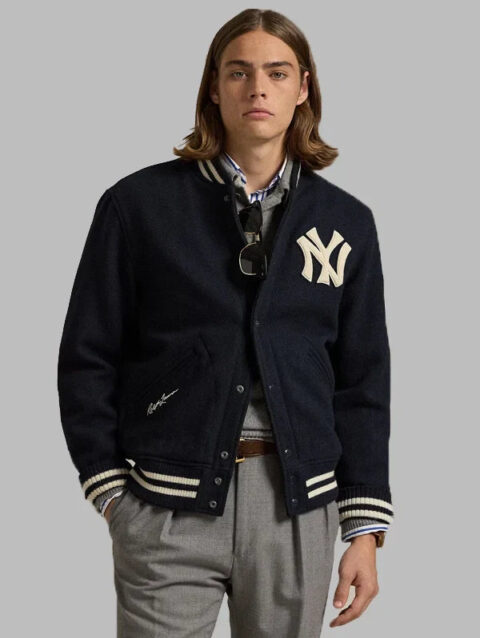 Ralph Lauren Polo Yankees Varsity Jacket Blue