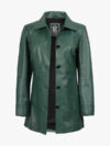 Real Green Coat 34-length Jacket For Women