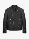 Refined Biker Leather Jacket Mens