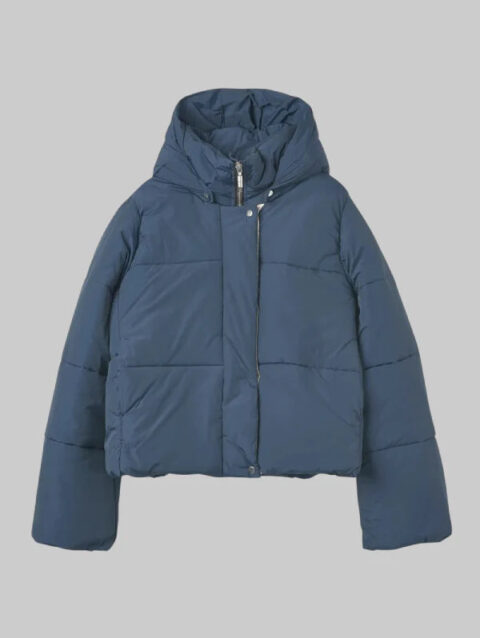Rhude Logo Puffer Jacket Blue