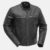 Rocky Mens Black Motorcycle Leather Jacket Front