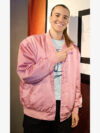 Sabrina Ionescu Pink Bomber Jacket
