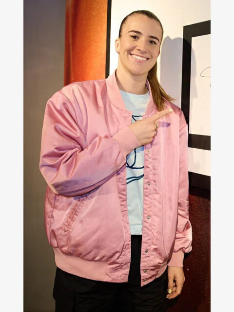 Sabrina Ionescu Pink Bomber Jacket