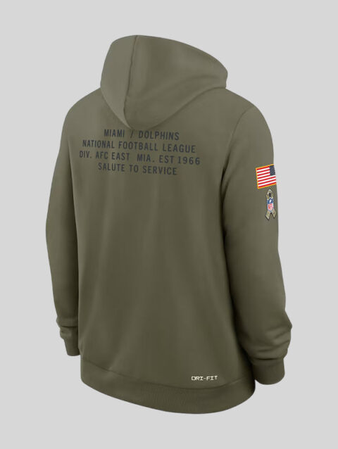 Salute to Service 2025 Miami Dolphins Sweatshirt