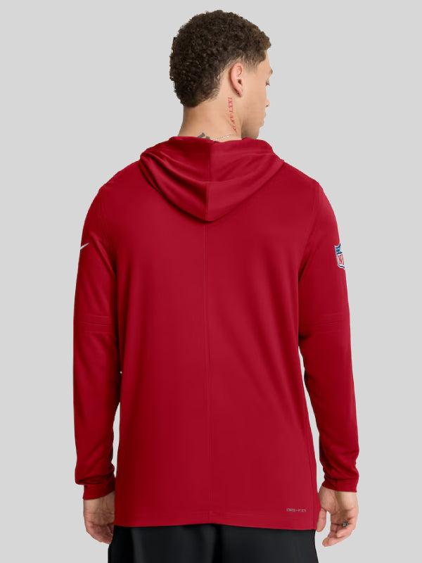 San Francisco 49ers Nike Red Pure Fury Long Sleeve Hoodie T-Shirt