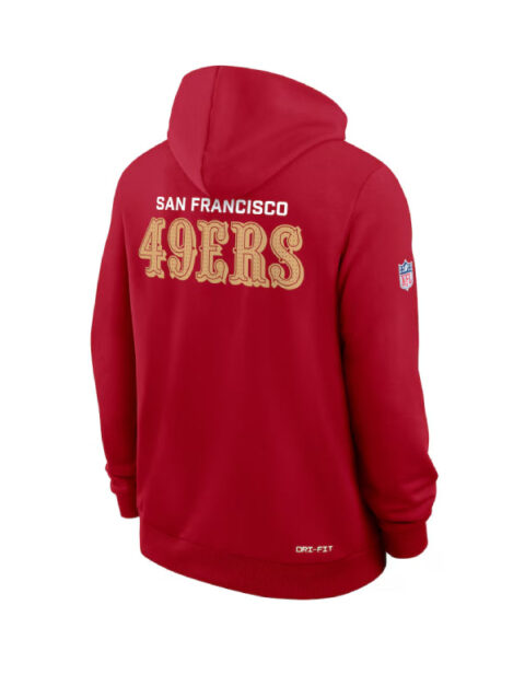 San Francisco 49ers Nike Red Sideline Initial Home Hoodie