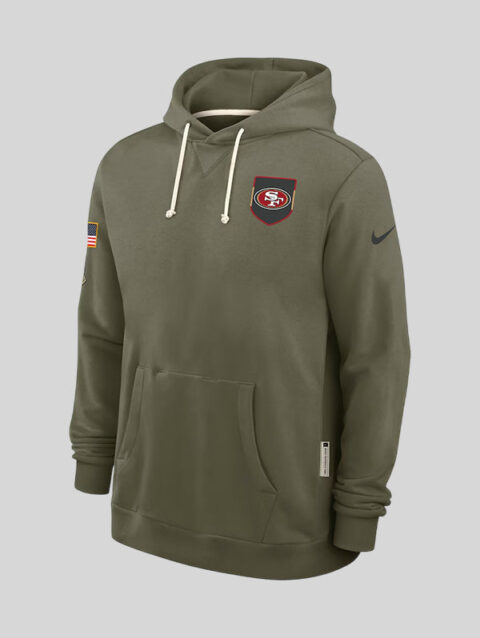 San Francisco 49ers Salute to Service Hoodie 2025