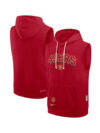 San Francisco 49ers Sleeveless Hoodie Red