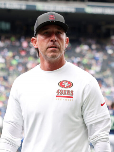 San Fransisco 49ers Kyle Shanahan White Long Sleeves T-shirt