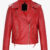 Scarlet Striker Women’s Classic Red Moto Jacket