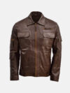 Sheep Brown Leather Jacket