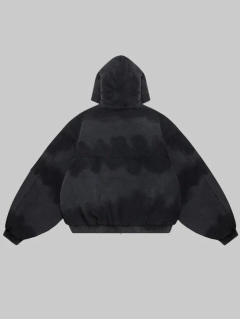 Shige 15oz Canvas Clasp Bomber Jacket Black