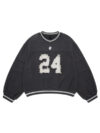 Shinzo Futtoboru Heavy weight Washed Black Jersey Crewneck