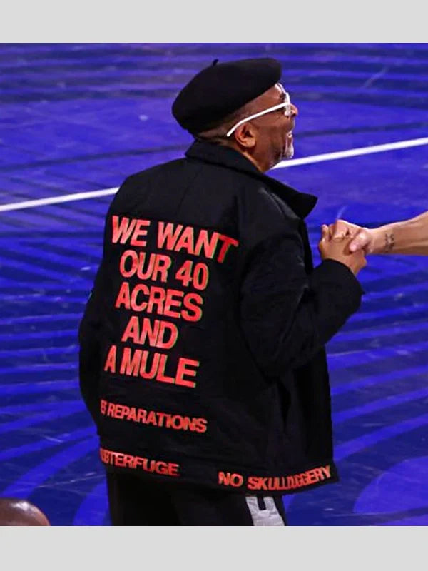 Spike Lee We Want Our 40 Acres And A Mule Jacket Black