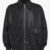 Studio Nicholson Leather Piston Bomber Jacket Black