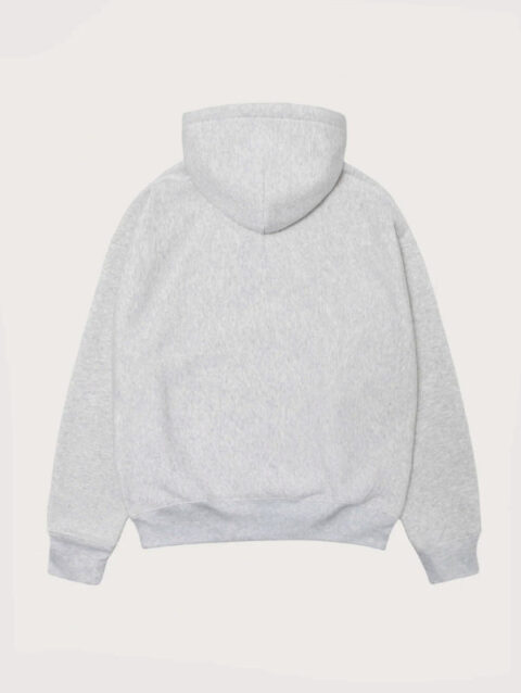 Stussy Felt Applique Hoodie Grey