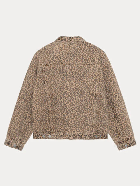 Stussy Leopard Denim Jacket