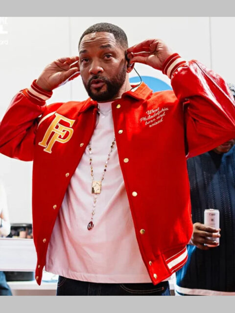 Summertime Ball 2025 Will Smith Red Varsity Jacket