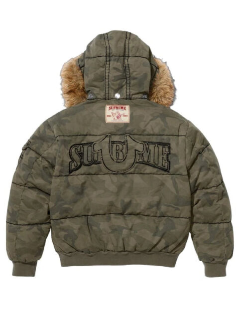 Supreme True Religion Camo Puffer Jacket