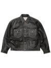 Supreme True Religion Leather Trucker Jacket Black