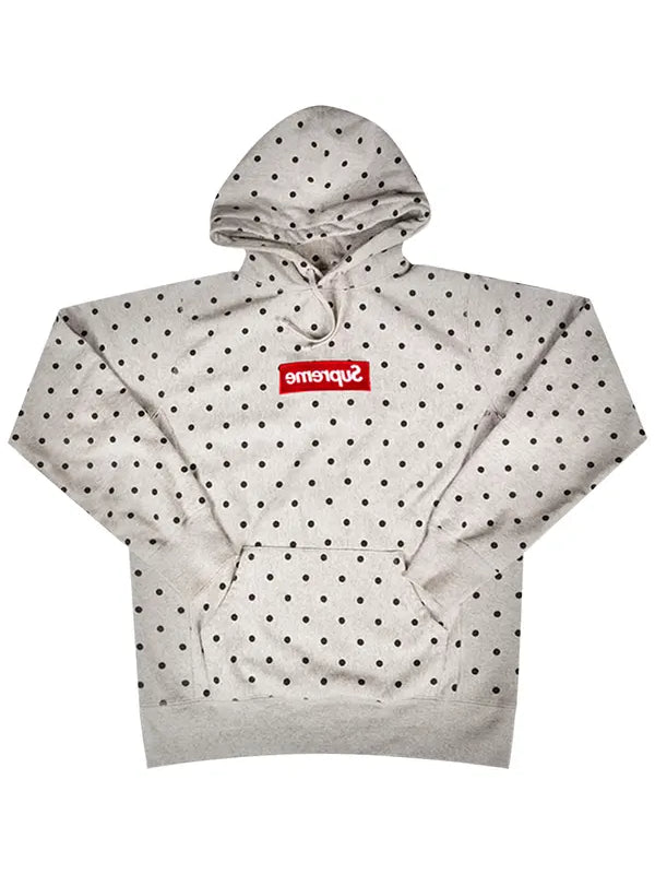 Supreme x Commedes Garcons SHIRT Polka Dot Box Logo Hooded Sweatshirt