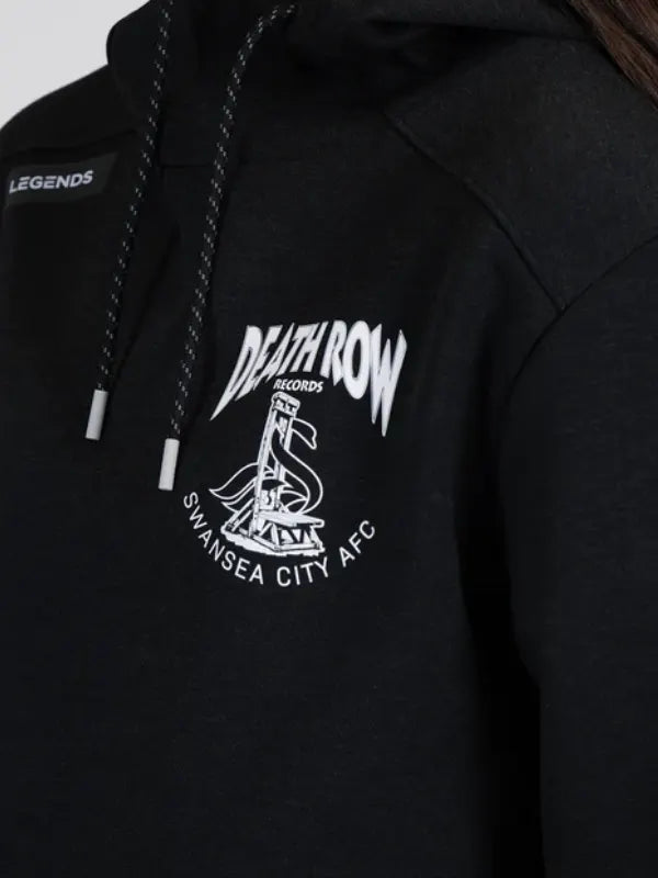 Swansea City AFC x Legends x Death Row Records Black Tech Hoodie