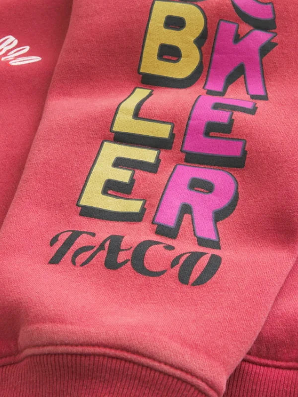 Taco Bell x Hollister Boxy Hoodie Red