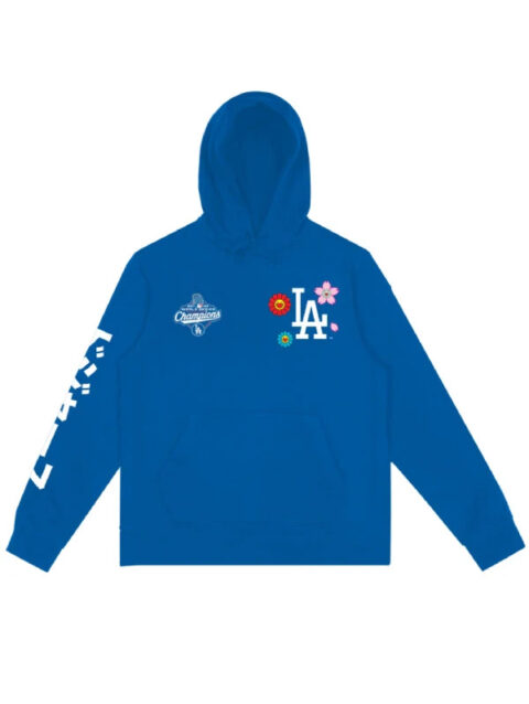 Takashi Murakami Dodgers Hoodie Blue