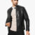 Tanjim Black Leather Jacket