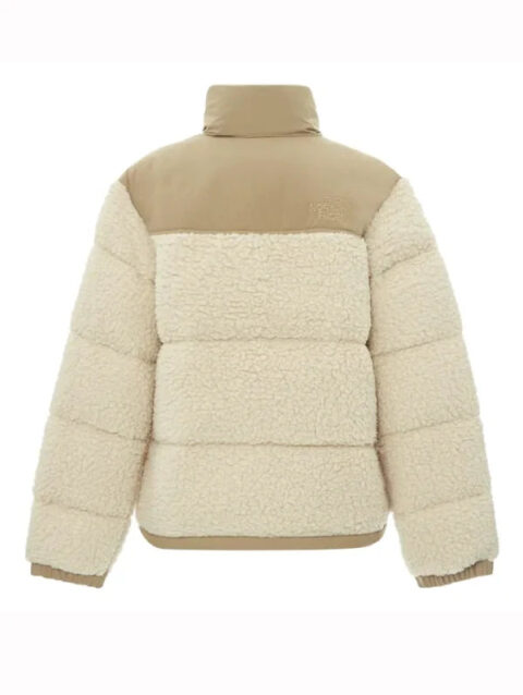 The North Face Nuptse Down Sherpa Jacket Beige