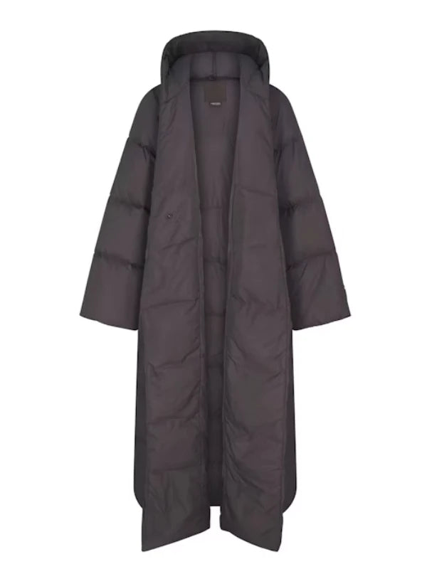 The North Face x Skims Nuptse Wrap Brown Parka Coat