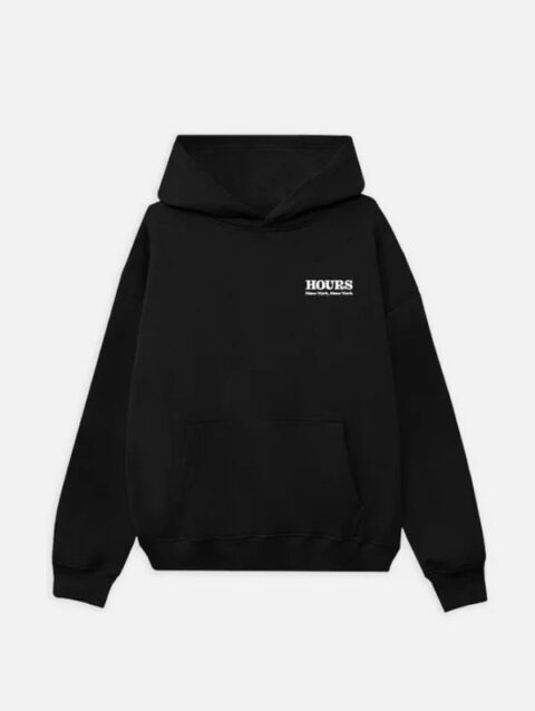 The World is Yours Hours Hoodie Black