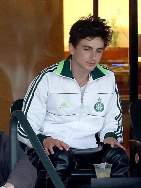 Timothee Chalamet Adidas Saint-Etienne Track Jacket White
