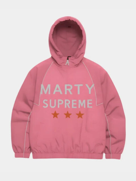 Timothee Chalamet Marty Supreme Pink Jacket A24