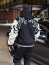 Trapstar x Geedup Varsity Jacket Black and White