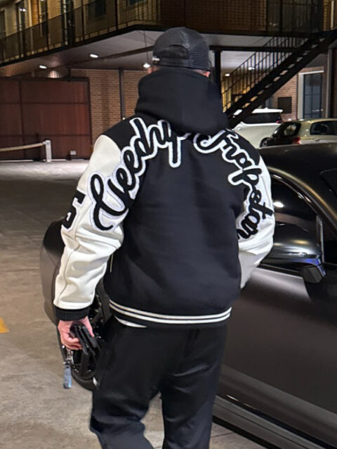 Trapstar x Geedup Varsity Jacket Black and White