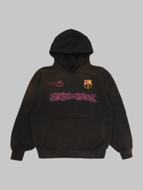 Travis Scott Barcelona CJ x Nike x FCB Spray Logo Hoodie