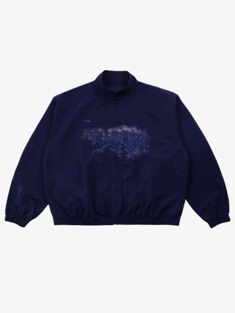 Travis Scott Cactus Jack x Fragment x Nike Tokyo Windbreaker Zip Jacket Blue