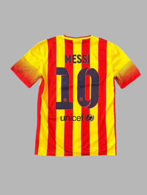 Travis Scott Lionel Messi FC Barcelona 2013-2014 Away Jersey